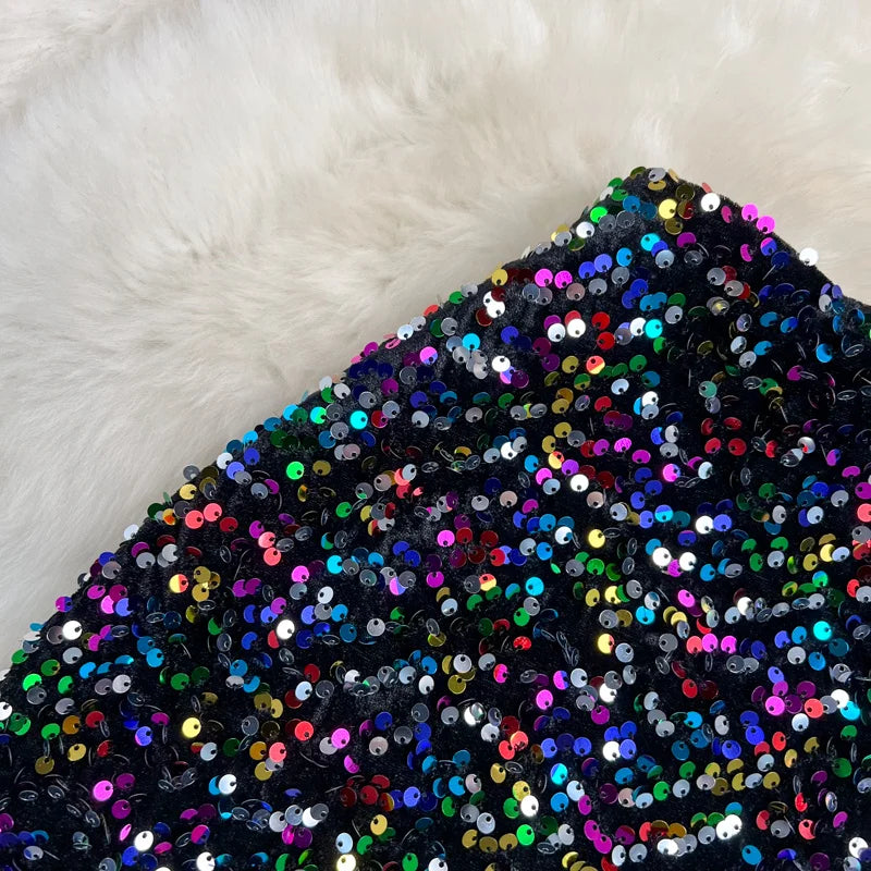 bunte Paillettenrock