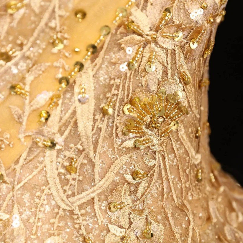 Bal Rosa Pailletten Kleid