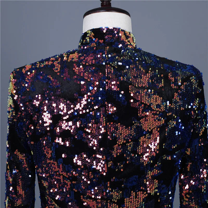 Dreiviertel-Pailletten-Jacke für Herren
