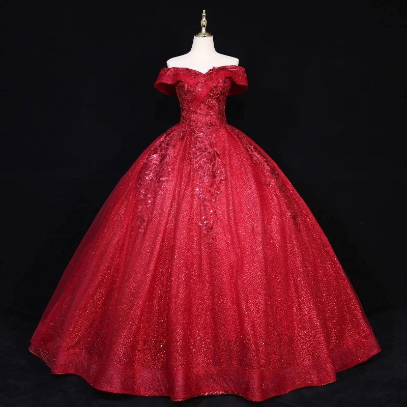 Bal Rosa Pailletten Kleid