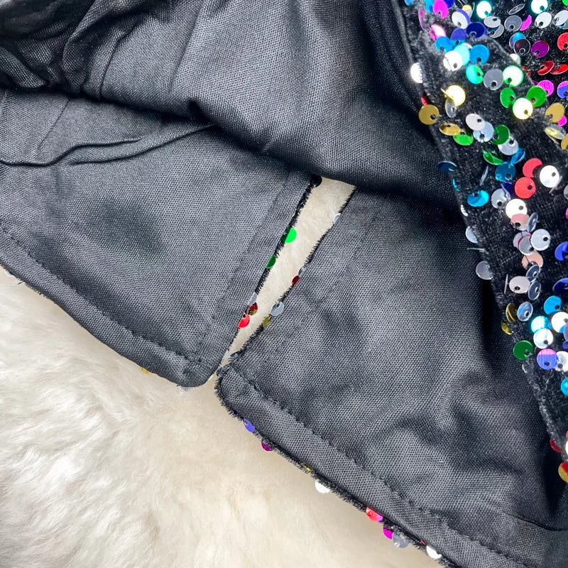 bunte Paillettenrock