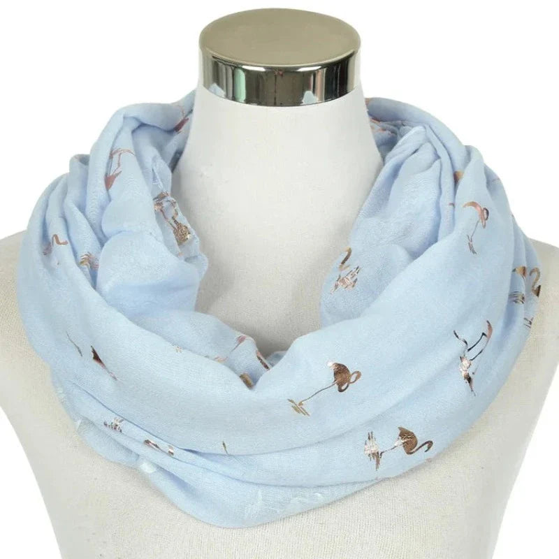 Snood Flamant Rose Gold