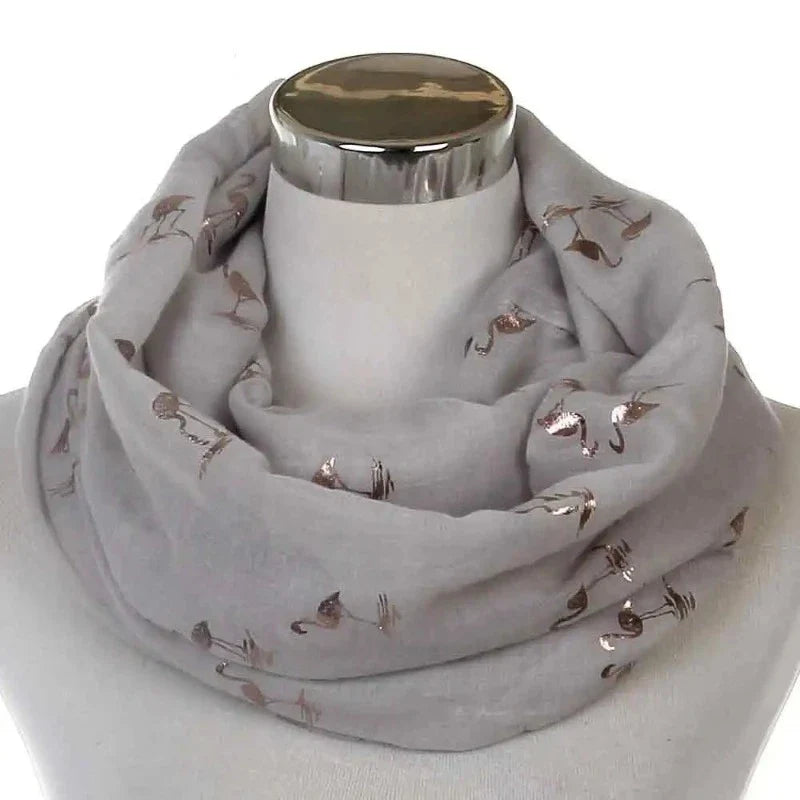 Snood Flamant Rose Gold