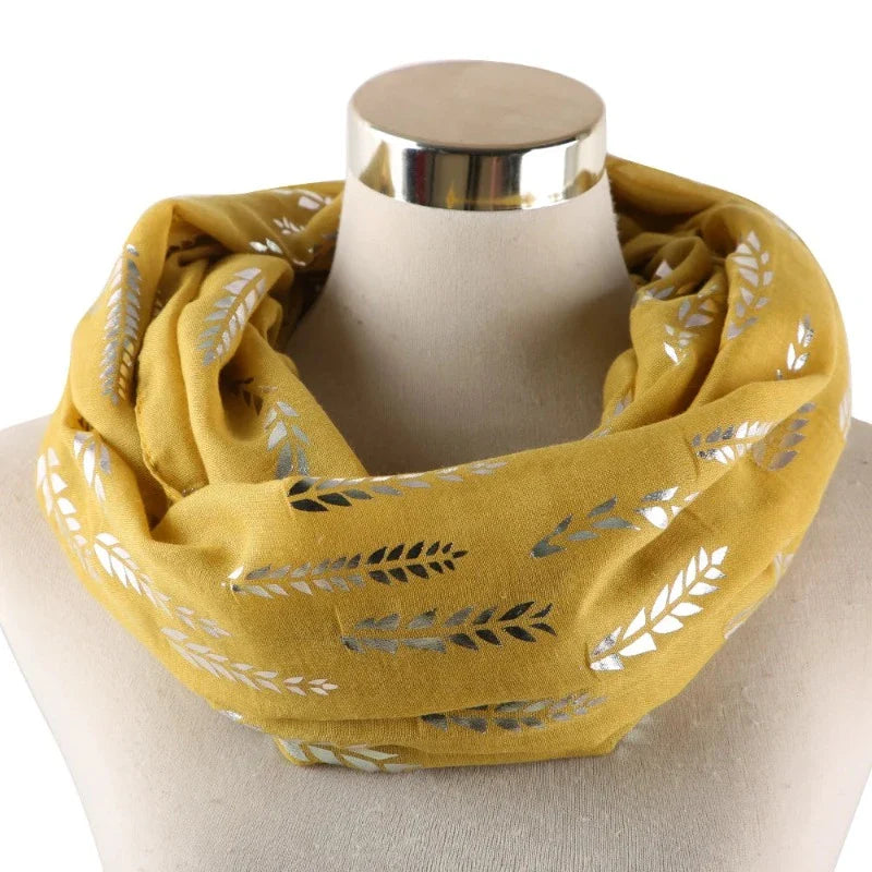 Snood aus silbernem Weizenblatt