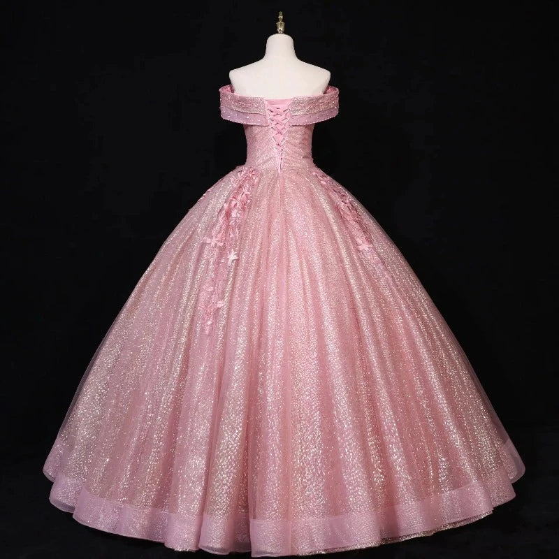 Bal Rosa Pailletten Kleid