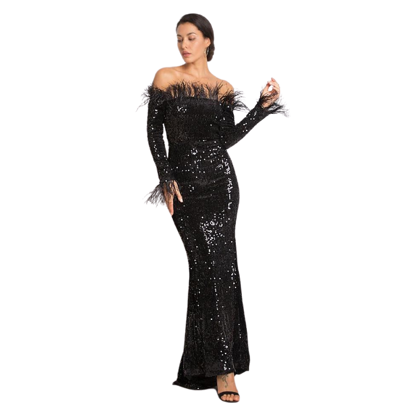 Pailletten-Stretch-Overall