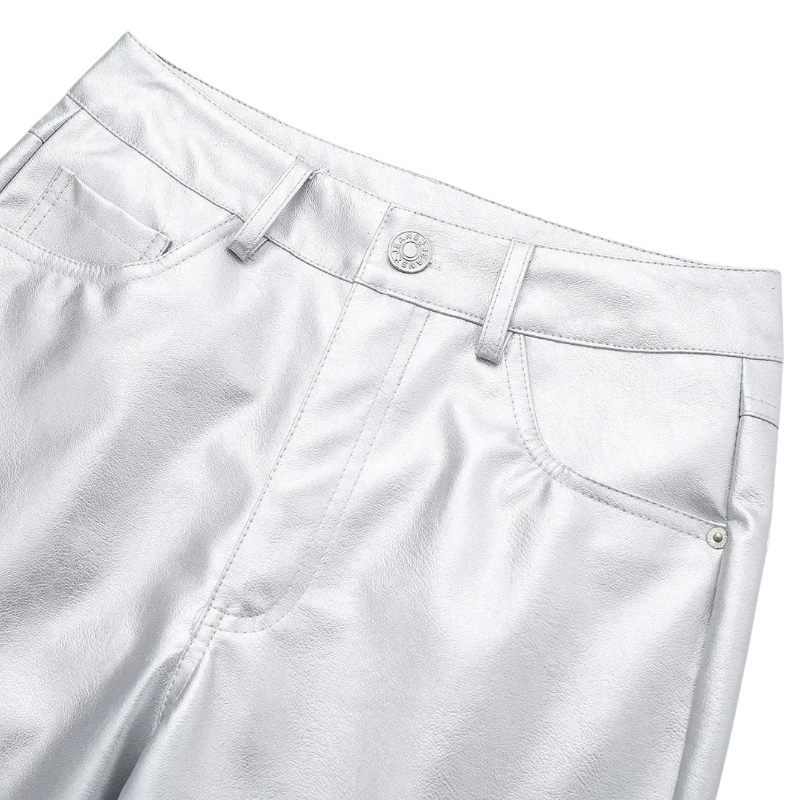 Silberne Damenhose
