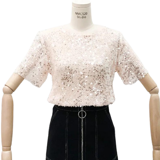 Leichter Pailletten-Top für Damen
