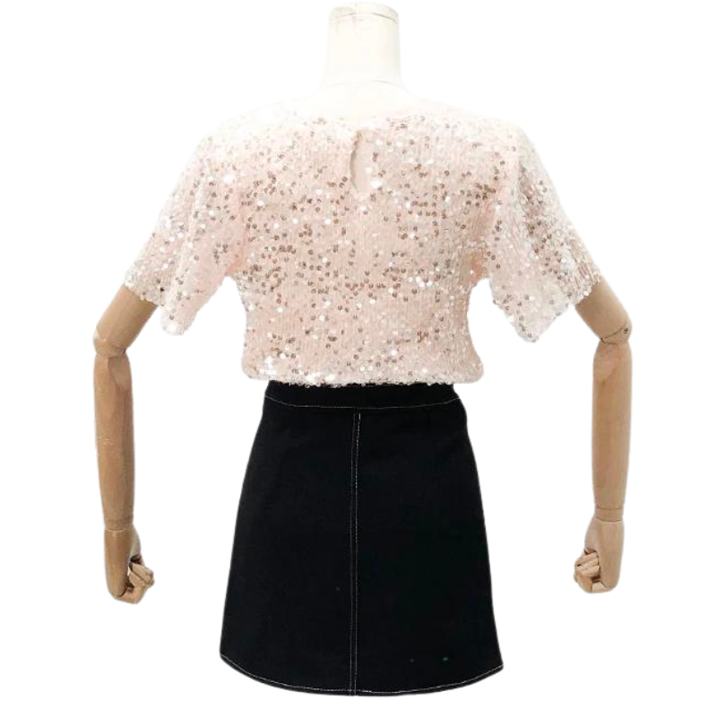 Leichter Pailletten-Top für Damen