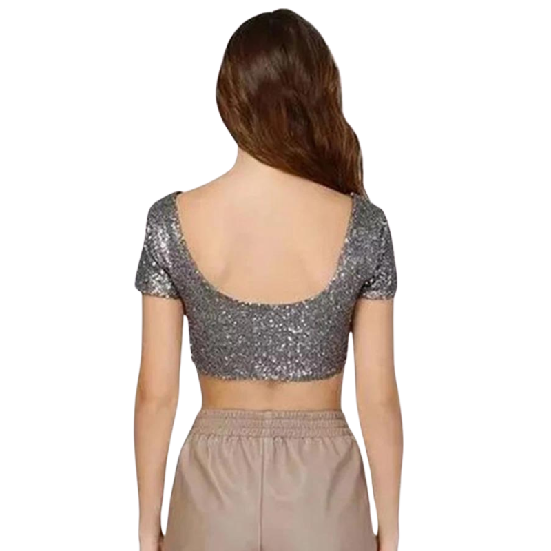 Cropped Top Paillette