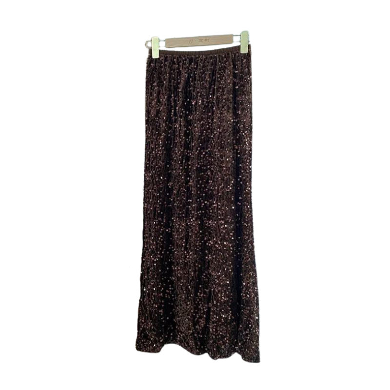 Lange Damen-Paillettenkleid