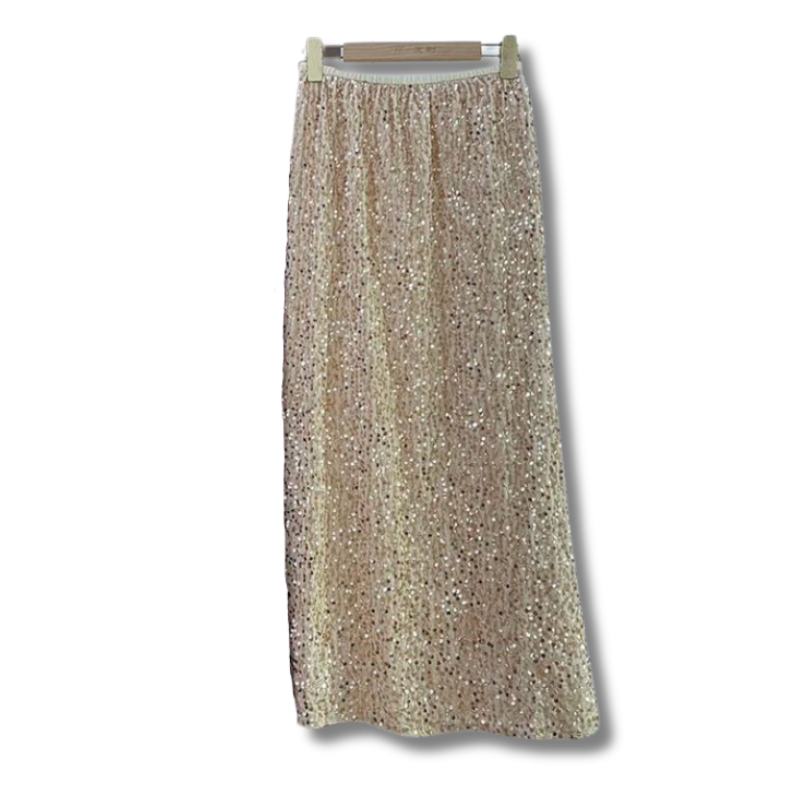Lange Damen-Paillettenkleid
