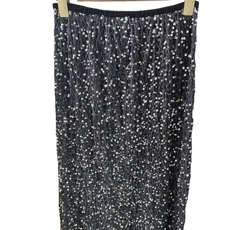 Lange Damen-Paillettenkleid