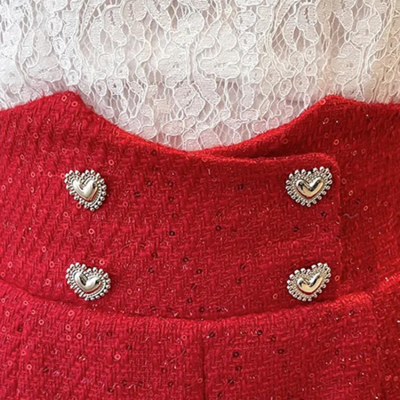 Kurze Pailletten Damen Vintage