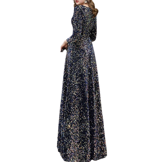 Schwarzes Pailletten Kleid