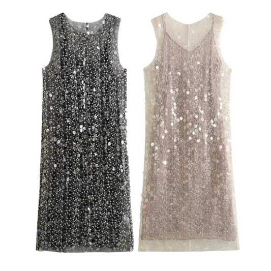 Schlupfrock mit Pailletten für Damen