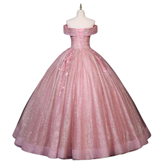 Bal Rosa Pailletten Kleid