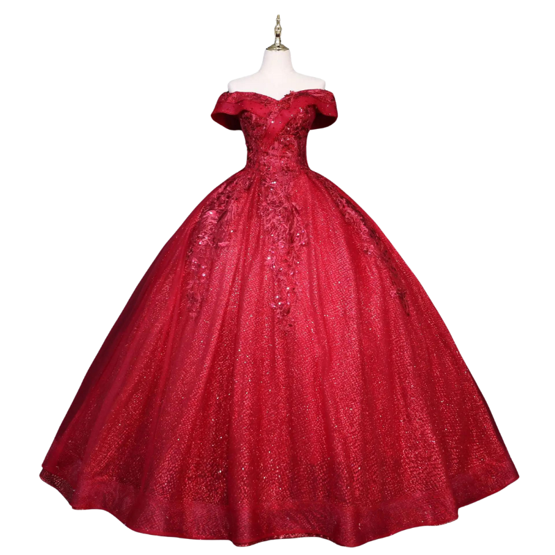Bal Rosa Pailletten Kleid