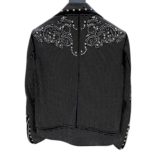 Männer Strass Jacke Motorrad-Design