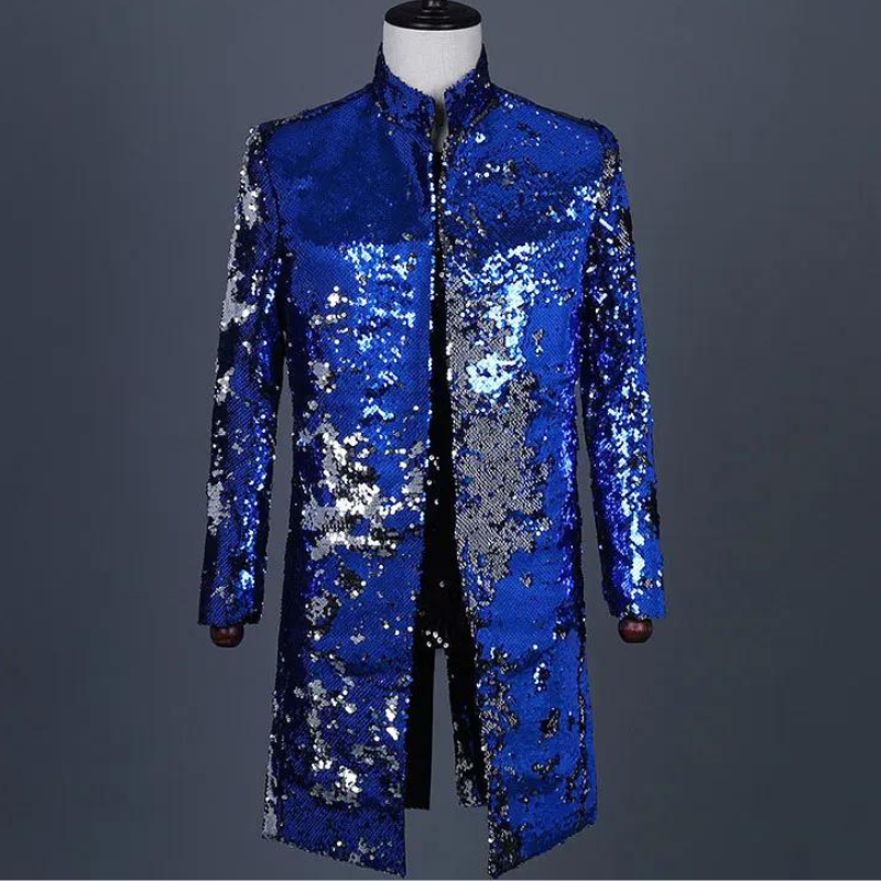 Dreiviertel-Pailletten-Jacke für Herren