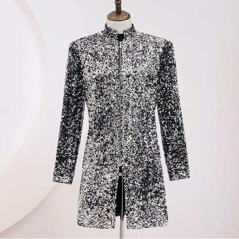 Dreiviertel-Pailletten-Jacke für Herren