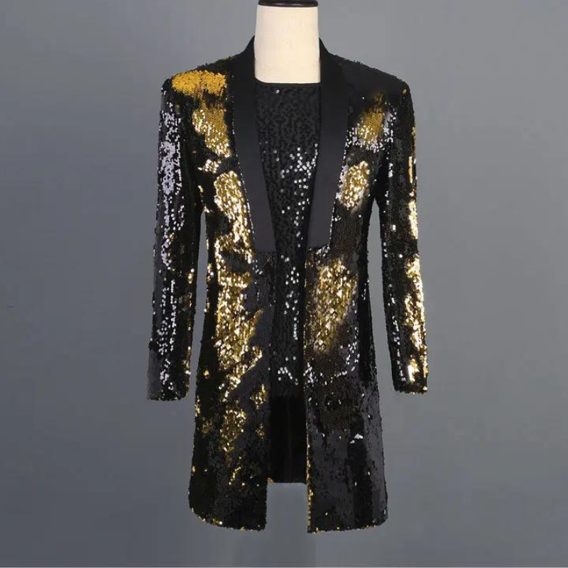 Dreiviertel-Pailletten-Jacke für Herren