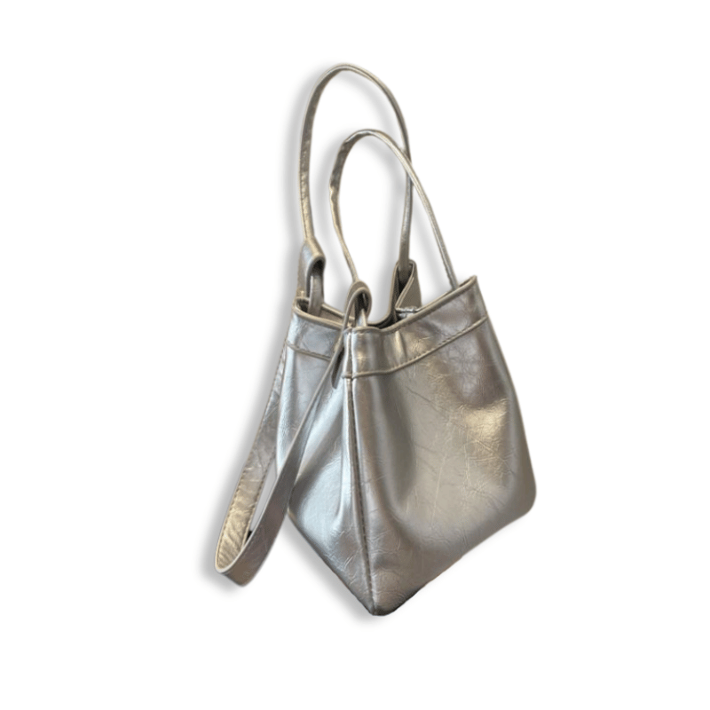 Silbernes quadratisches Tasche