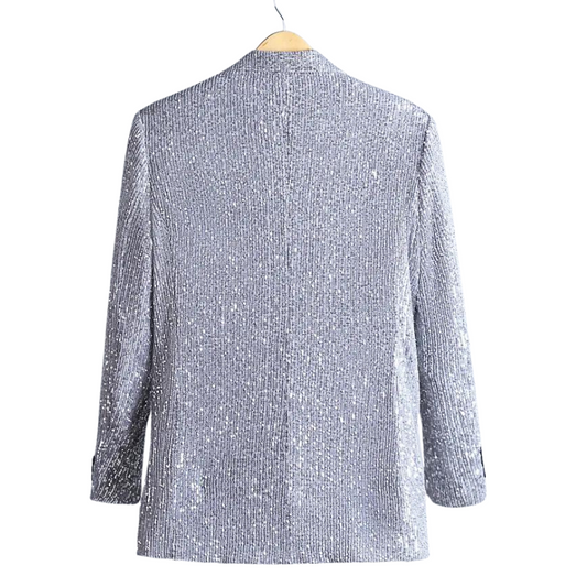 Herren Pailletten-Blazer Jacke