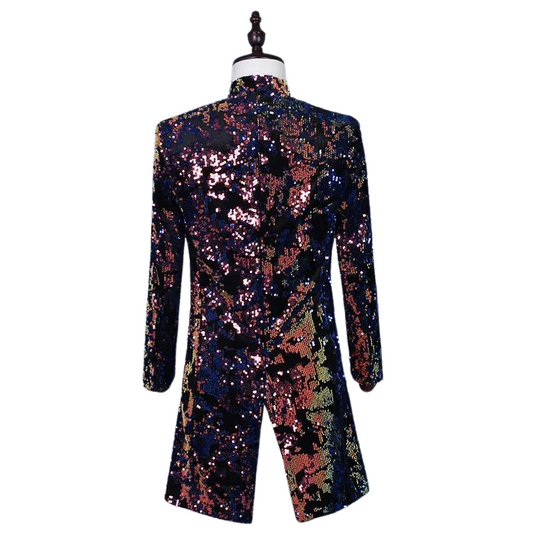 Dreiviertel-Pailletten-Jacke für Herren