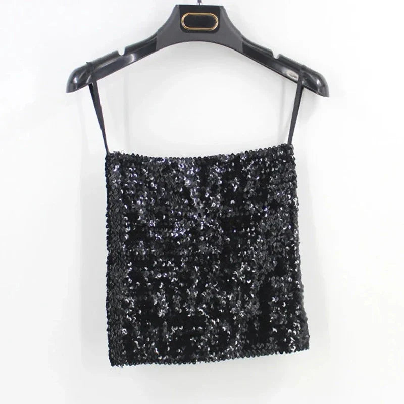Top Pailletten Damen