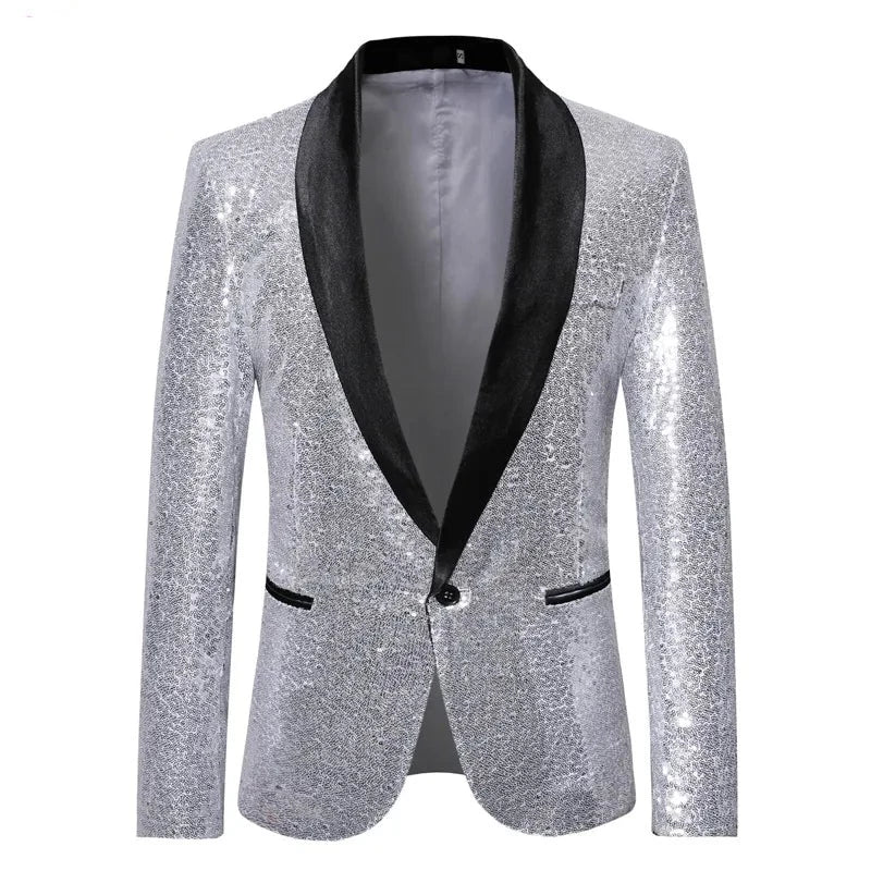 Paillettenjacke Kostüm für Herren