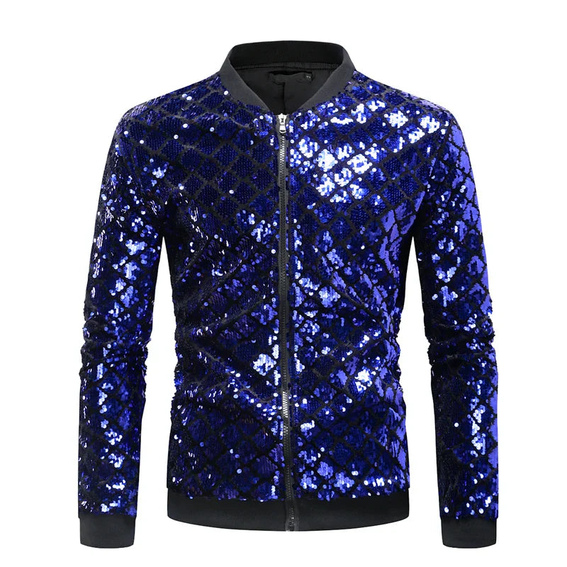 Damens Paillettenjacke mit Karomuster (Copy)