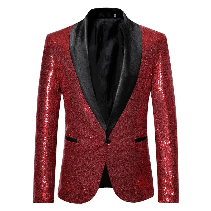 Paillettenjacke Kostüm für Herren