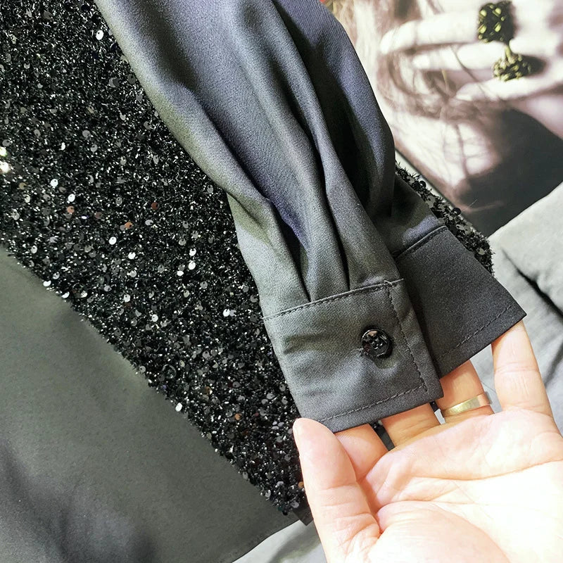 Herren-Hälfte-Paillettenkleid