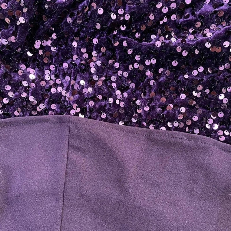 Lange Damen-Paillettenkleid