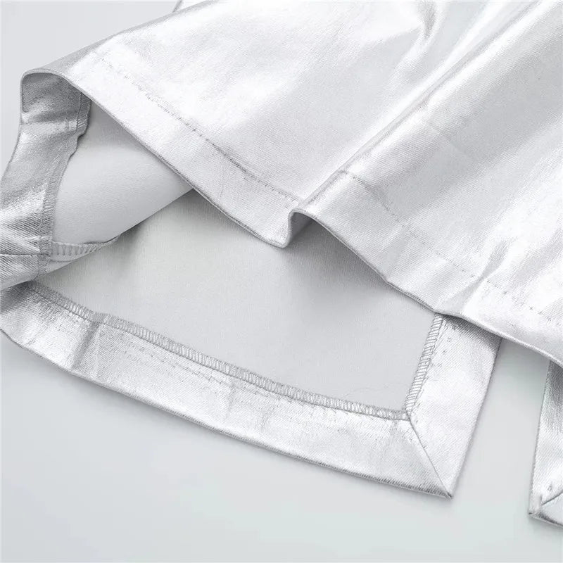 Silbernes Korsett Kleid