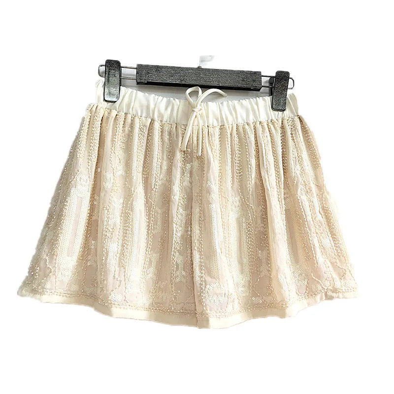 Kurzes Kleid mit Pailletten für Damen