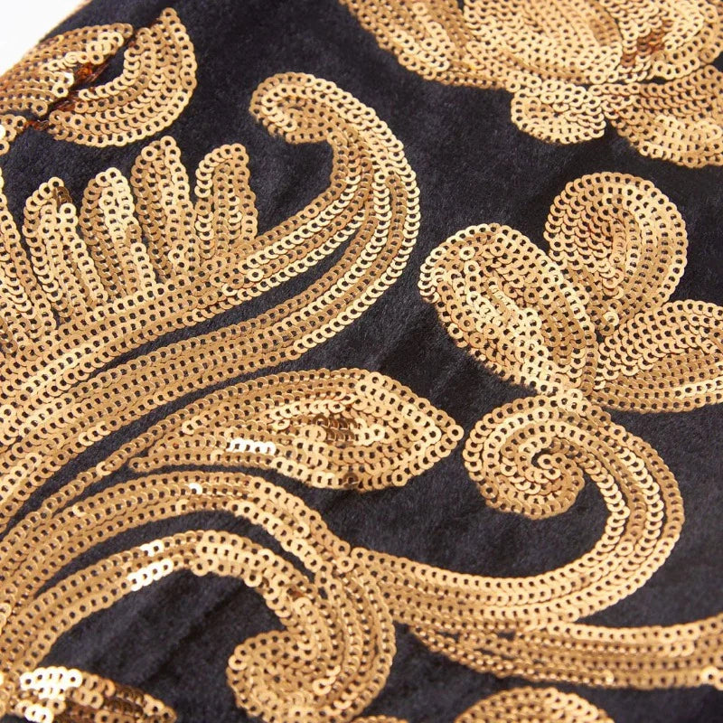 Herrenkostüm aus goldenen Pailletten