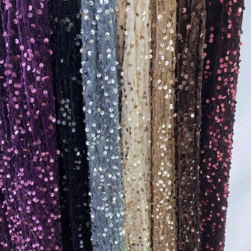 Lange Damen-Paillettenkleid
