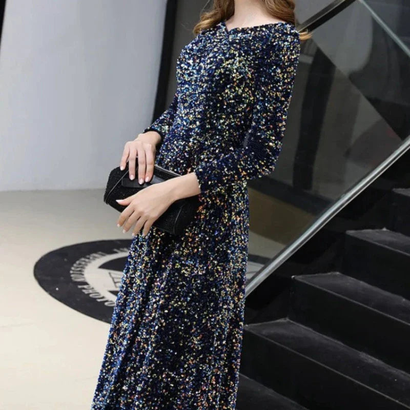 Schwarzes Pailletten Kleid
