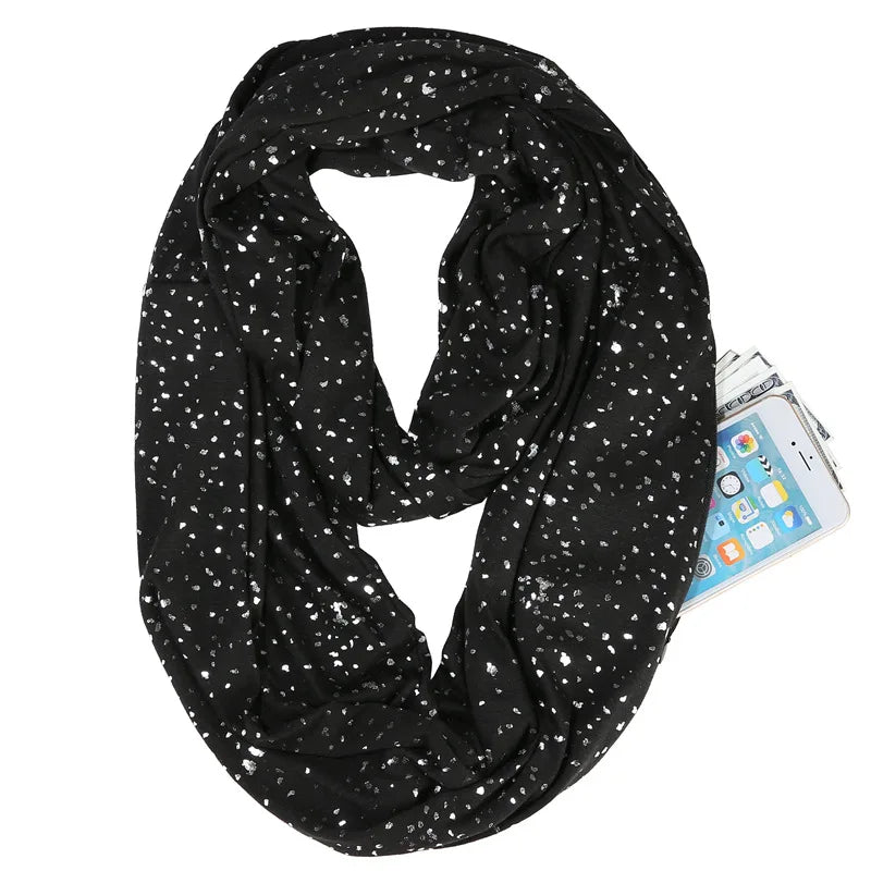 Damen-Snood mit Pailletten