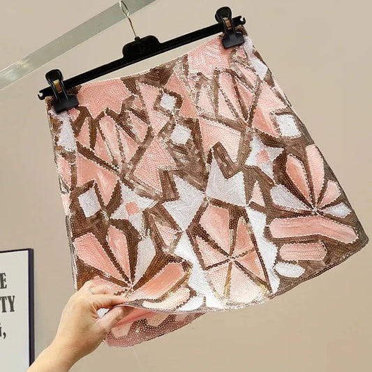 Retro Paillettenrock