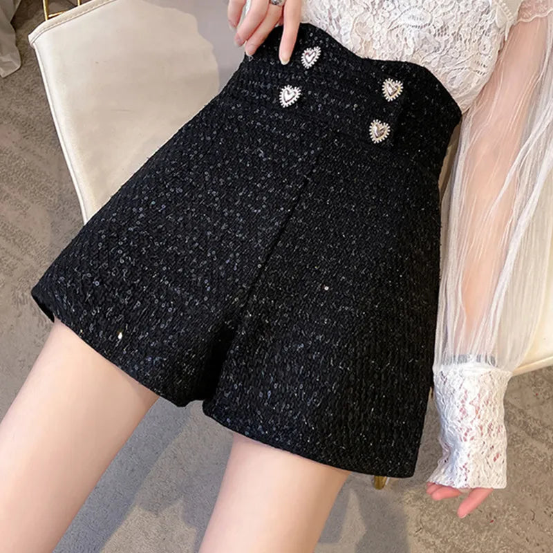 Kurze Pailletten Damen Vintage
