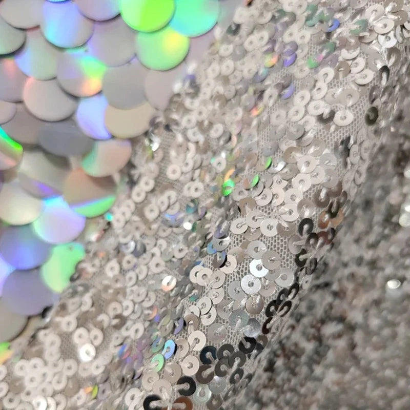 Silber Pailletten Rock