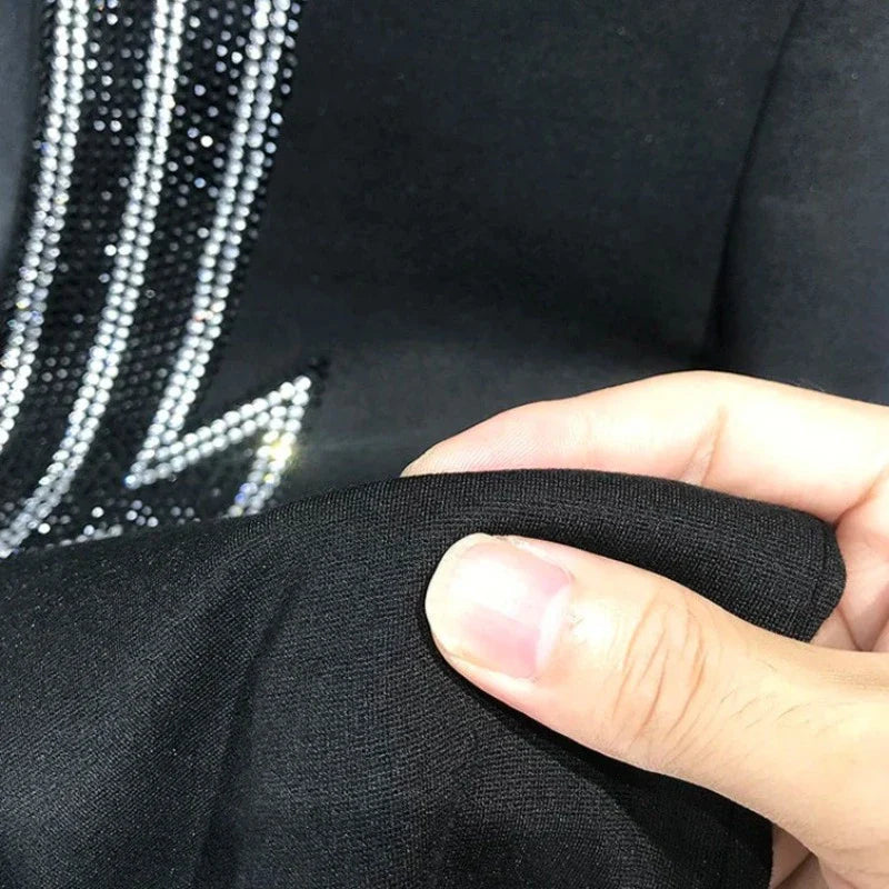 Herren Blazer Jacke mit Strass und Reißverschluss