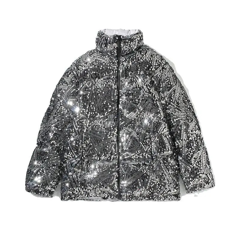Daunenjacke mit Pailletten für Herren