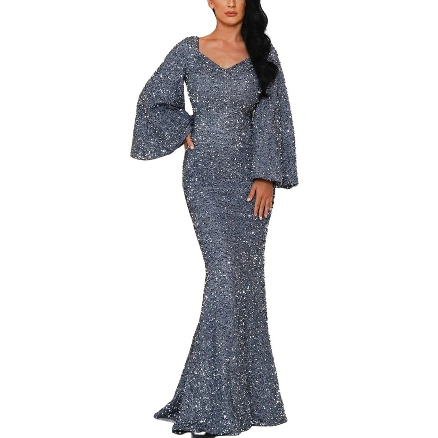 Elegantes Pailletten-Kleid