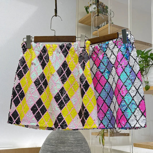 Mini Rock Pailletten Harlequin