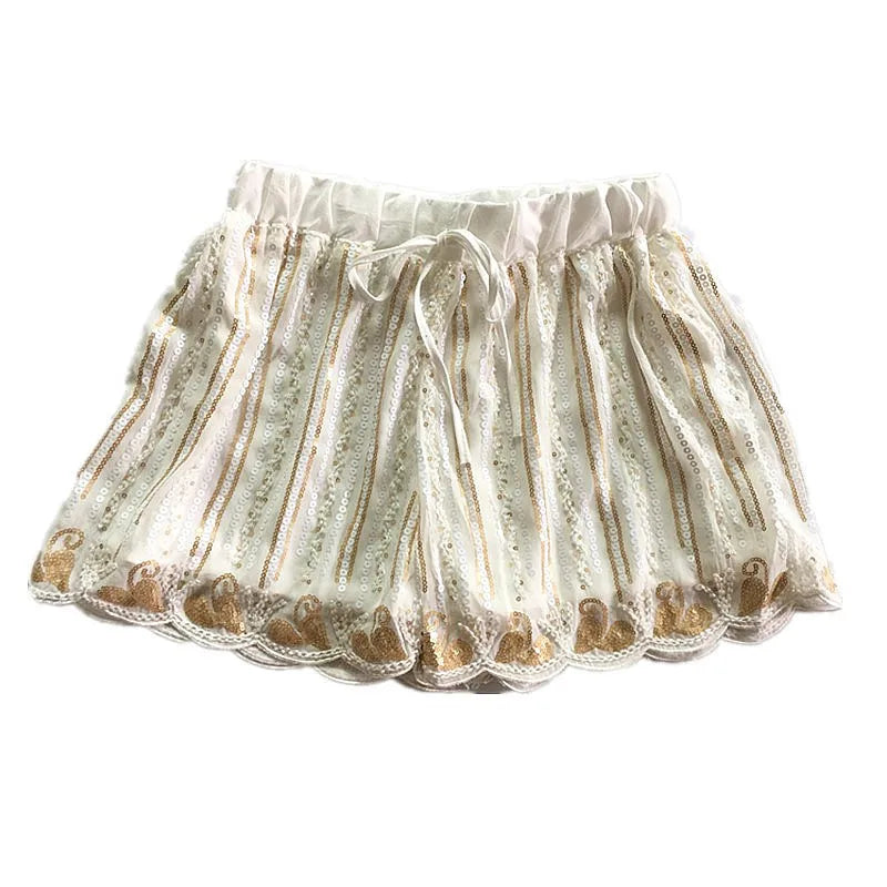 Kurzes Kleid mit Pailletten für Damen