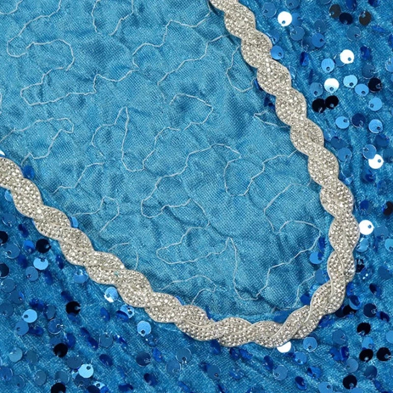 Gehrock mit Schlitz, Strass und Pailletten, Träger